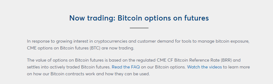 Kontrakty terminowe na Bitcoin za pośrednictwem CME